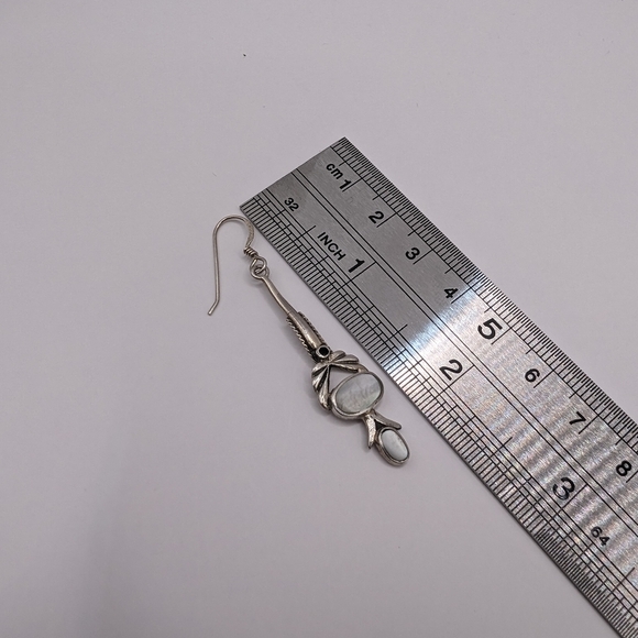 Sterling Silver Shell Earrings - Picture 4 of 4